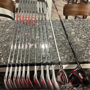 TaylorMade P790 5-AW, 52-56-60 Vokey SM9 Stealth Rescue Hybrid & 2+ Driver
